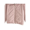 thumbnail image 4 of Seyurigaoka Women Juniors Thick Coat, Solid Color Turn-Down Collar Long Sleeve Jacket, 4 of 9