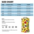 thumbnail image 5 of Lsque Tiger Swallowtail On Flowers Print Men's Cotton Blend Sleeveless Muscle Shirts (S-3XL)- Moisture Wicking, Odor Protection, UPF 30+,3X-Large, 5 of 8