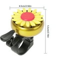 thumbnail image 4 of Kids Funny Flower Bell Children Girls Cycling Handlebar Iron Horns Mountain Road Bike Cycling Safety Warning Alarms Yellow, 4 of 9