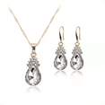 thumbnail image 1 of Juego De Collar Y Aretes Con Diamantes Plateado Malubero Malu1759, 1 of 2