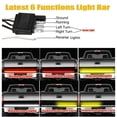 thumbnail image 3 of LELINTA LED Truck Tailgate Light Bar Brake Reverse Turn Signal Stop Tail Strip Light Bars For Trucks, Red Turn Signal Strobe Light for Pickup SUV RV Van Dodge Ram, 60" Inch, 3 of 8