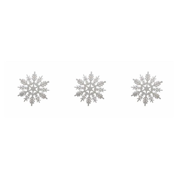 Kearding 12 piezas al aire libre portátil Navidad copo de nieve decoración sala de estar dormitorio decoración colgante fiesta banquete crema Blanco crema 3piezas Kearding CBP042882