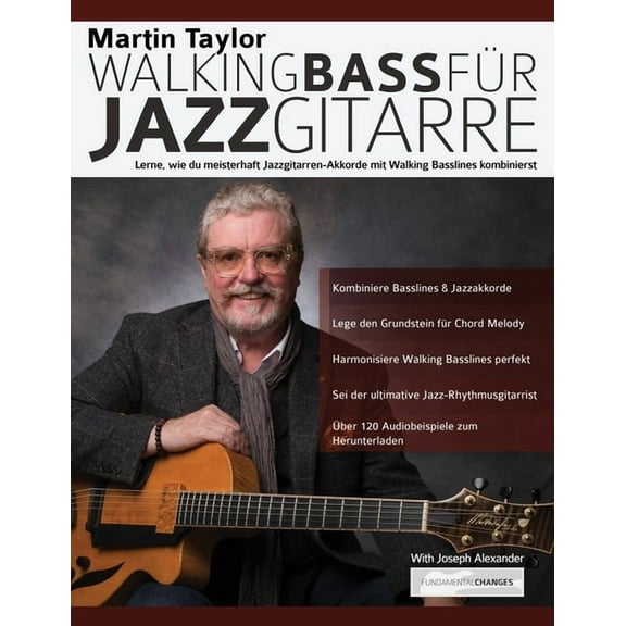Martin Taylor Walking Bass für Jazzgitarre, (Paperback)