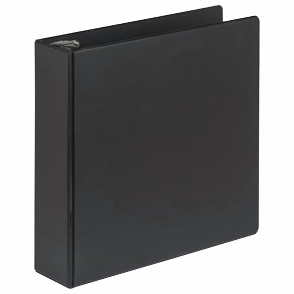 Samsill 3 Inch Document Storage Binder, Made in USA, FSC 100% Recycled Chipboard, Round Ring, 3 Ring Binder, Black