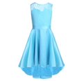 thumbnail image 1 of AAMILIFE Robes Sans Manches en Dentelle Fleurie Tulle pour Filles, Robes de Princesse pour Mariage, Bal, Fête, Robe Formelle, 1 of 4