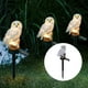 thumbnail image 5 of Luz de césped con forma de búho, con estaca para asustar a los pájaros, resina de protección IP44, lámpara de paisaje única para iluminación exterior, Blanco Sunnimix Luz de césped con forma de búho, 5 of 8