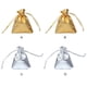 thumbnail image 3 of Matsuzay 100 piezas bolsas de joyería brillante embalaje de regalo bolsas con cordón DIY celebraciones del banquete de boda navidad dorado/5 * Kits de decoración para fiestas Dorado/5*7cm, 3 of 6