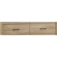 thumbnail image 5 of Dtwnek 57"W 6 Drawer Dresser Black Handle, Suitable for Living Room, Bedroom, Light Brown, 5 of 6