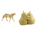 thumbnail image 1 of Figura de guepardo,Figura de guepardo dorado,adorno de escritorio moderno,Adorno de mesa con estatua de guepardo realista,sujetalibros decorativos,Sujetalibros decorativos para, 1 of 8