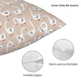 thumbnail image 3 of Wukai White Goose Premium Polyester Fleece Pillow Covers with Hidden Zipper Closure,Luxuriously Soft and Durable-18"x18", 3 of 7