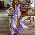 thumbnail image 3 of Vibe Blooming Tulips Design Sleeveless Dress Woman Fashion Long Dresses Women's Summer Suit Dress 2025, 3 of 7