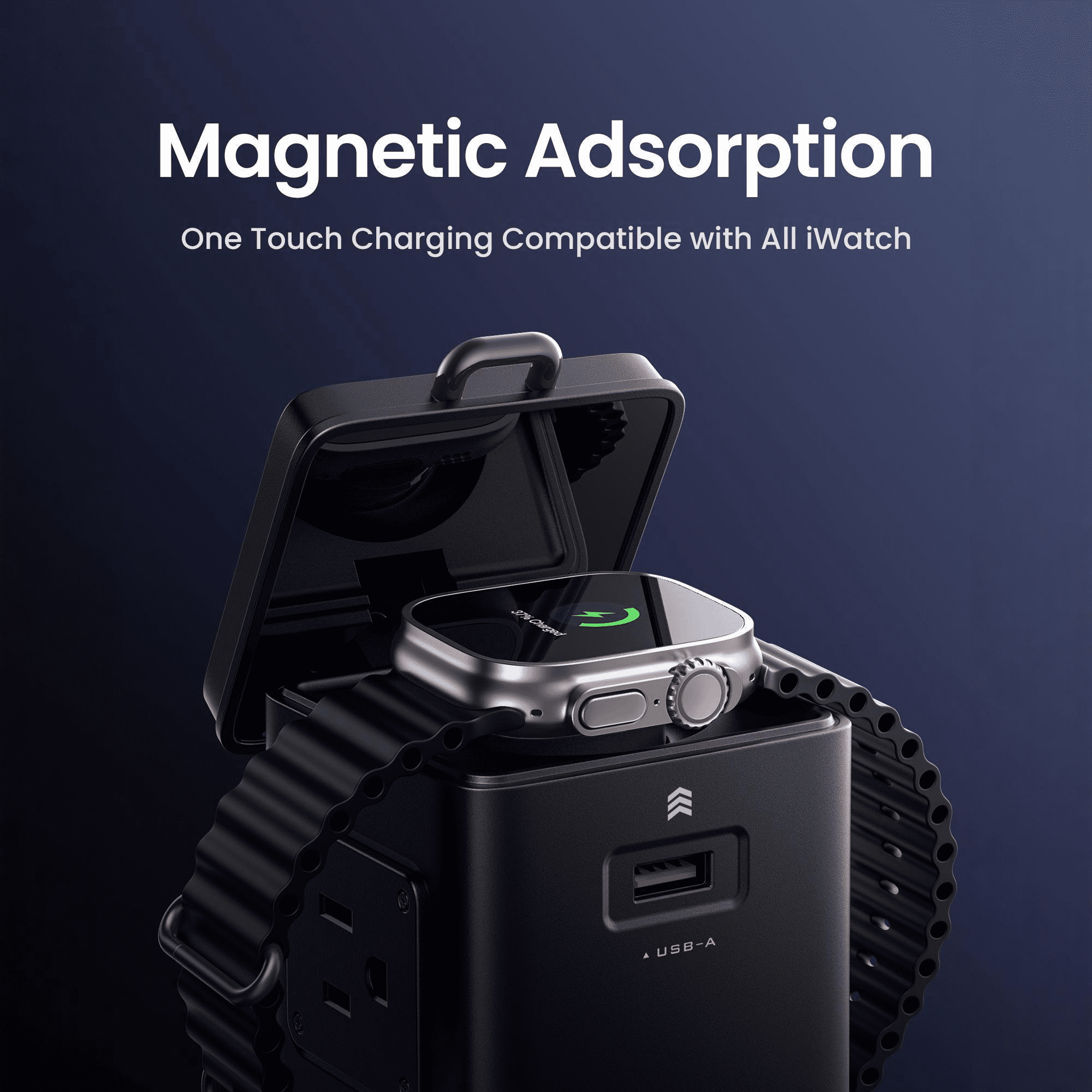 PISEN 8-in-1 Charging Station, 140W Charging Station for Multiple Devices, Magnetic Qi2 Wireless Charger for iPhone Series, Wireless Charging Station for Apple Watch