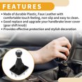 thumbnail image 3 of Unique Bargains 5 Speed Gear Shift Knob with Cover No.5N0711113 - Stick Shifter Knob - for VW Golf Plus 5M Plastic 1 Pc, 3 of 6