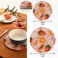 thumbnail image 3 of Strawberries Oranges Daisy Flowers Trivet Mats Pot Holders Cotton Woven Non-Slip Heat Resistant for Hot Pots Pans Pats for Cooking Baking Set of 2, 3 of 7