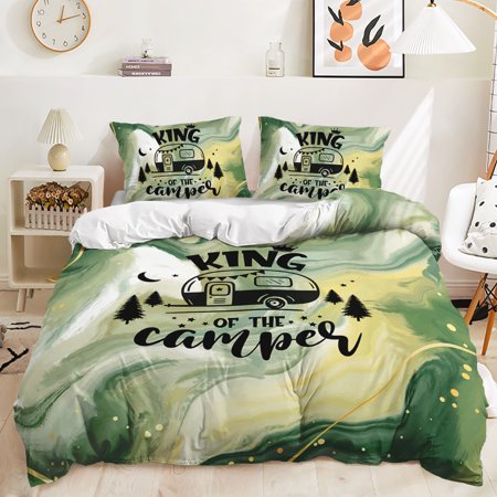 Hosima 3 Piece 3D Digital Printed Duvet Cover Full Size Bedroom Decorative Bedding Set,DEC53-King