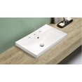 thumbnail image 4 of American Imaginations 23.86-in. W 3H8-in. Ceramic Top Set In White Color - Overflow Drain Incl. AI-30680, 4 of 8