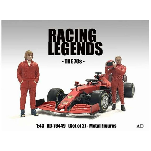 AMERICAN DIORAMA 1/43 - FIGURINES Set of 2 Figures Racing Legends 70