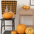thumbnail image 5 of Gnome Pumpkin Chair Covers Set of 6 Fall Sunflower Welcome Chair Back Covers Stretch Removable Washable Slipcovers Protector for Dining Room Kitchen Party Decor, 5 of 5