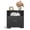 Black, variant on Nightstand with 2 Drawers,Smart Nightstand Bedside Tables with Night Light,Modern End Table for Bedroom,Living Room,White