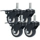 thumbnail image 5 of Ruedas de vástago de 4 Uds., ruedas industriales estables, resistentes, duraderas y resistentes para equipos de maquinaria de estantería con frenos, 5 of 5