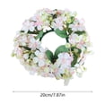 thumbnail image 3 of Wildflower Candle Ring Wreath 8 Inch, Artificial Floral Candle Holder with Mixed Blooms, Centerpiece Decor for Wedding Home Living Room, Photography Prop, 3 of 6