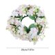 thumbnail image 3 of CaiYueKe Artificial Floral Wreath Candle Ring Holder Wedding Home Decor Centerpiece for Table Fireplace Mantel Living Room Rustic Farmhouse Spring Summer Decorations, 3 of 7