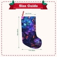 thumbnail image 3 of KLL Magic Colorful Forest Leaves for 18" Christmas Stocking Snowman Xmas Stocking Holiday Christmas Decoration Gifts for Family Kids, 3 of 8