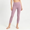 thumbnail image 2 of Aboser Capri Yoga Leggings for Women Tummy Control High Waist Tights Plus Size Lightweight Capris Soft Modal Leggings Slim Leg Tight Pants, 2 of 9
