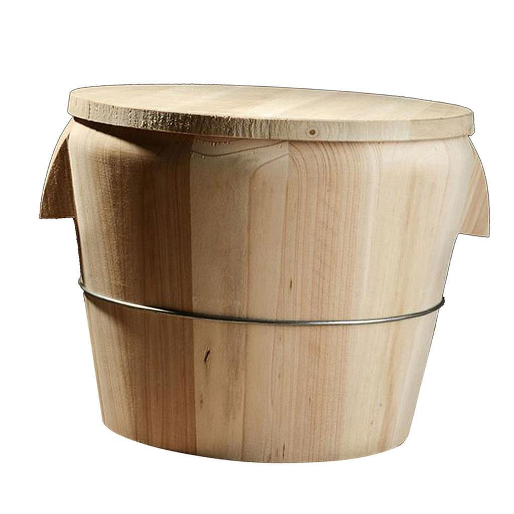 Axioma Wooden Rice Tub Rice Cooker Rice Barrel Wooden Steaming Restaurant - as 21cm