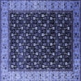 thumbnail image 1 of Ahgly Company Indoor Square Oriental Blue Industrial Area Rugs, 7' Square, 1 of 4