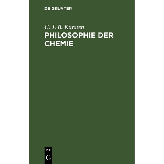 Philosophie der Chemie, (Hardcover)
