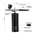 thumbnail image 4 of 4X Kit d'Aérographe Rechargeable Compresseur d'Aérographe Sans Fil, 30psi Haute Pression, Portable à Main, 4 of 7