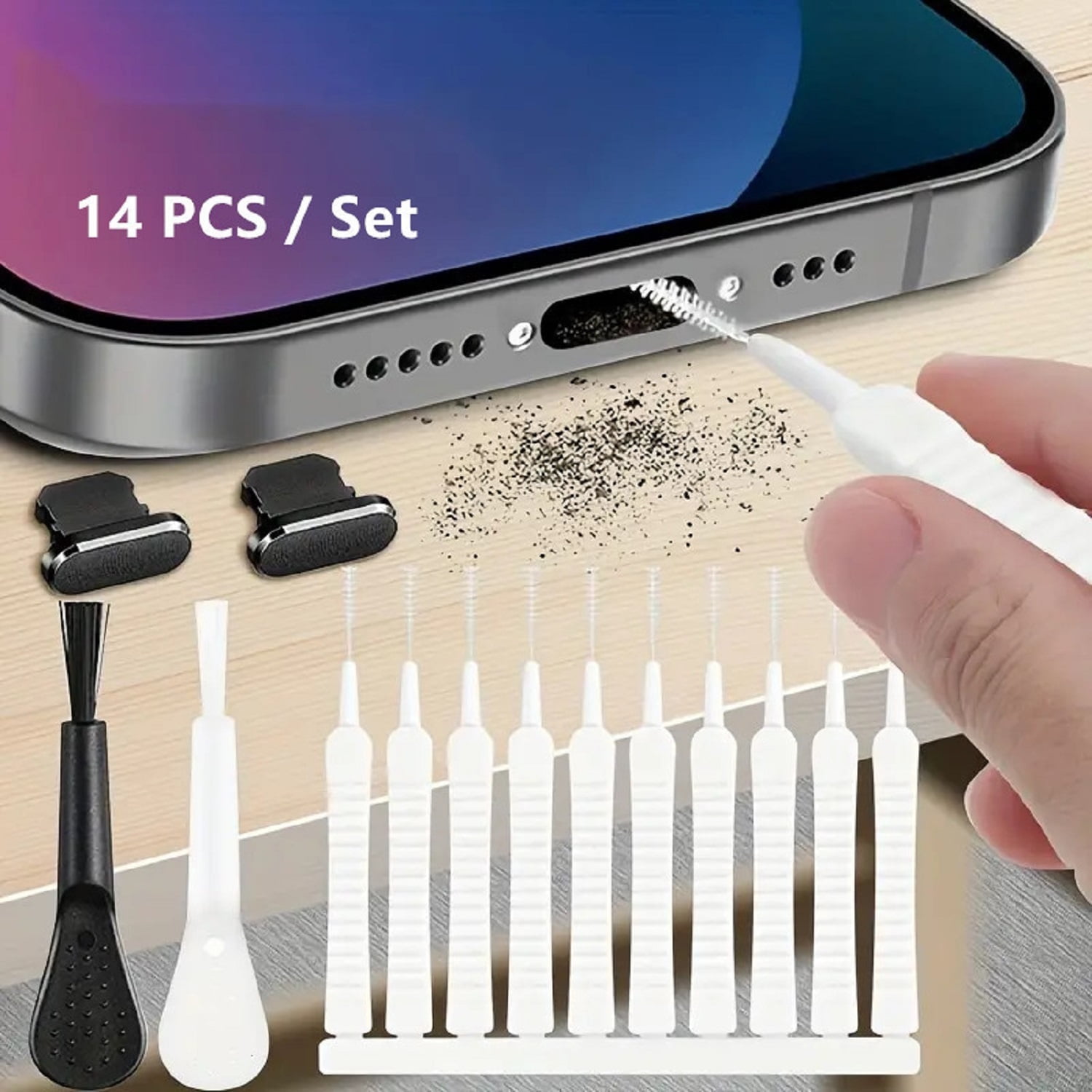 Adakot for iPhone & iPad Electronic Cleaning Kit with Multifunctional Cleaning Tool, 14 Total Count