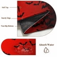 thumbnail image 6 of Halloween Area Rugs 2.7'x5', Washable Small Throw Rugs for Kitchen Bedroom, Fall Horror Spooky Bats Gradient Black Red Indoor Outdoor Rug Non-Slip Low Pile Carpet Runner Reversible Floor Mats, 6 of 8