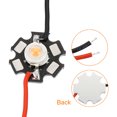 thumbnail image 4 of Uxcell 0.8" 350mA 1W Pink Light LED Chip Bulb COB Light Beads Copper Bracket 5 Pack, 4 of 5