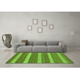 thumbnail image 3 of Ahgly Company Indoor Square Abstract Green Modern Area Rugs, 3' Square, 3 of 4