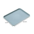 thumbnail image 4 of Allume Small Plastic Fast Food Drinks Snack Lap Serving Trays Fast Food Tray Rectangle Blue, 4 of 9