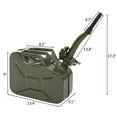 thumbnail image 2 of 10L 0.8mm American Oil Barrel Army Green With Inverted Oil Pipe, 2 of 12