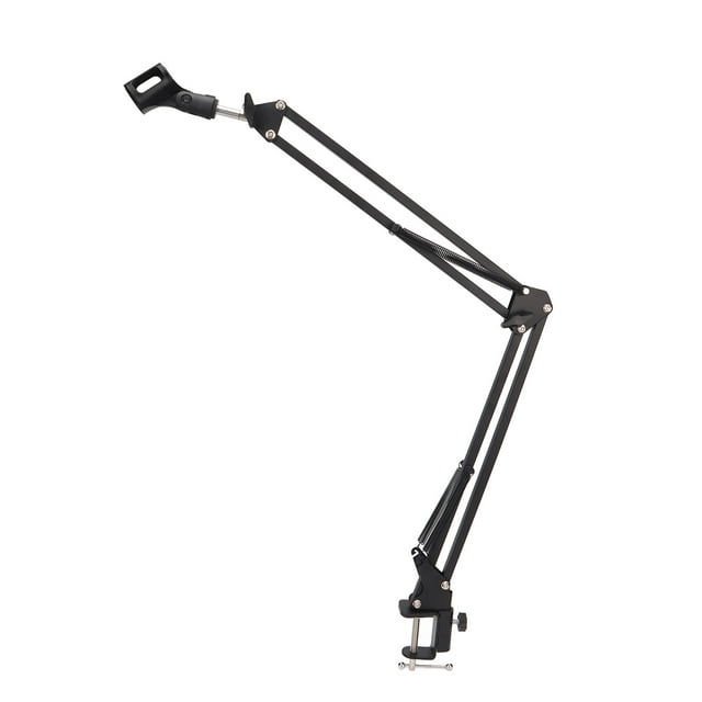 Support de Bras de Microphone, Résistant aux Chocs Forte Capacité de Charge Bras de Micro Robuste Stable avec Clip de Microphone pour Table