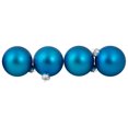 thumbnail image 3 of Whitehurst Matte Finish Glass Christmas Ball Ornaments - 3.25" (80mm) - Blue - 8ct, 3 of 4