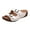 White, variant on Orthopedic Wedges Sandals for Women Arch Support, Double Buckle Adjustable Buckle Beach Slide Boho Platform Slip on Sandals Summer Dressy Comfortable Casual Open Toe Flatform Shoes