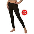 thumbnail image 3 of Legging Velvety Super Soft LightWeight By Felina Black 2 Pack New Arrival (Small, Black), 3 of 4