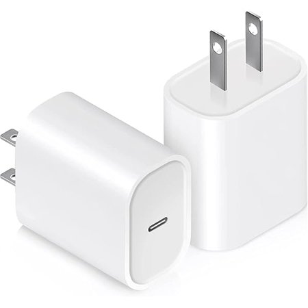 USB C Charger Block 20W, 1994 PD 3.0 Fast Charging Wall Charger USBC Power Adapter Type C Brick Cube for iPhone 16/16Pro/16Pro Max/16Plus/15/14/13/12/11, iPad, Samsung, Google[2 Pack]