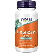 NOW Supplements, L-OptiZinc 30 mg with Copper, Highly Bioavailable Form, Immune Support*, 100 Veg Capsules
