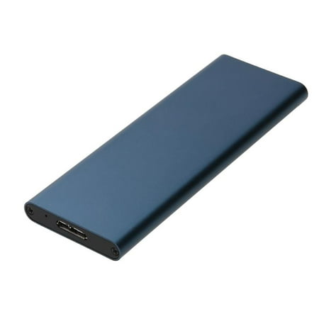 USB 3.0/3.1 to M.2 NGFF SSD Mobile Hard Disk Box Adapter Card External Enclosure Case for M2 SSD USB 3.0 Case blue