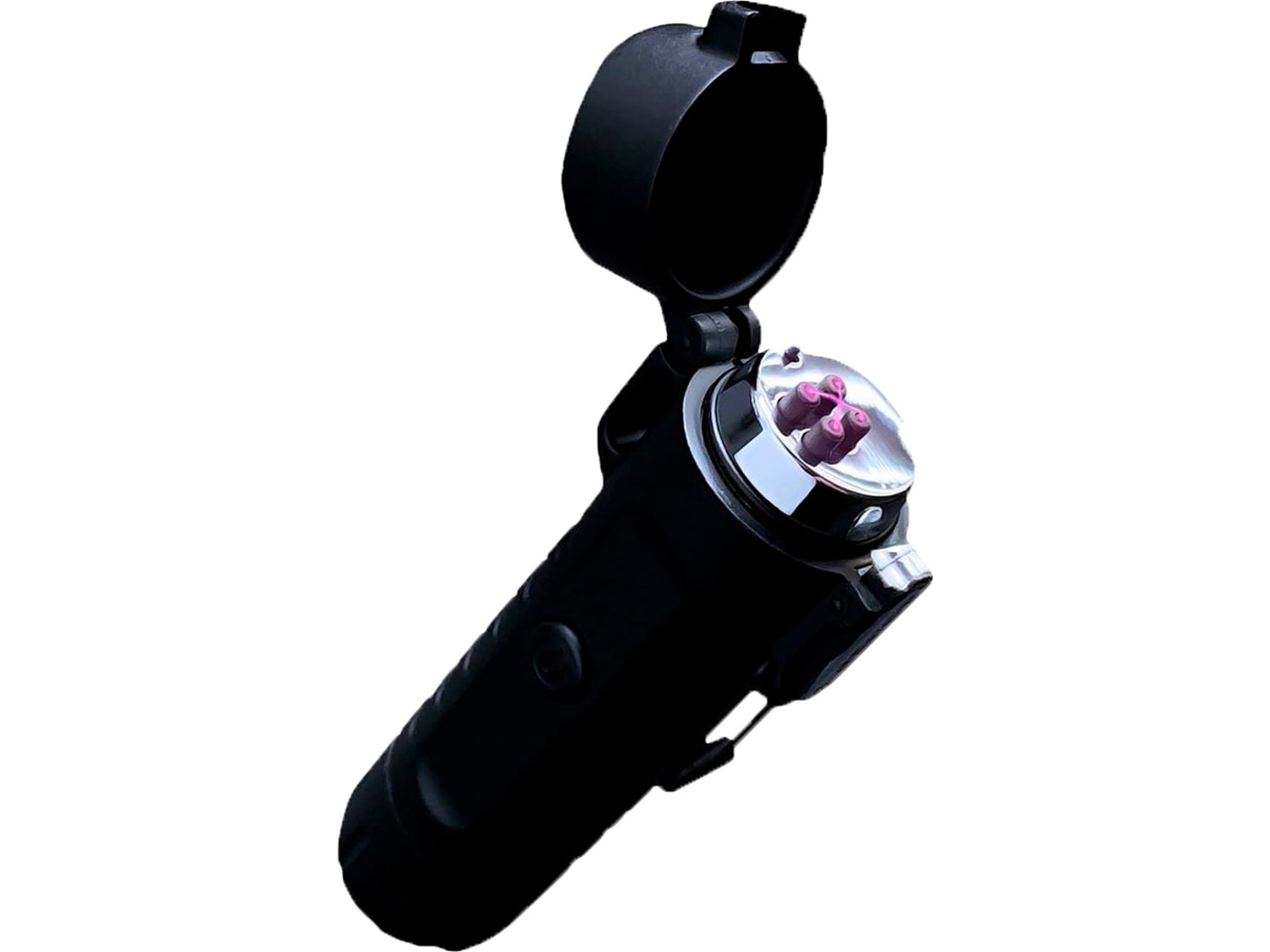 Dark Energy Dual Arc Waterproof, Windproof, Rechargeable Plasma Lighter with Built-In 120 Lumen Flashlight and Strobe (Black)