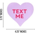thumbnail image 3 of Conversation Hearts Freshie Cardstock Cut Outs 25 pk for 4.25 x 3.75 Silicone Valentines Mold Vday Candy Sweets Rounds Die Cut Quotes Mixed Colors, 3 of 4