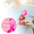 thumbnail image 1 of Cancer Awareness Brooch Ribbon Badge Women's Health Support Commemorative Jewelry For Prevention Events Solid Metal Pin, 1 of 3
