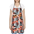 thumbnail image 3 of Pofeuu Cool Flamingo Print Aprons with Pockets, Cute Aprons for Kitchen, Cooking, Server, Barber, Chef Apron, 3 of 7