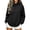 Black, variant on Horkkom Quarter Zip Pullover Women Solid Color Casual Mock Neck Sweatshirt Comfort Fall Sweatshirt with Pockets XL